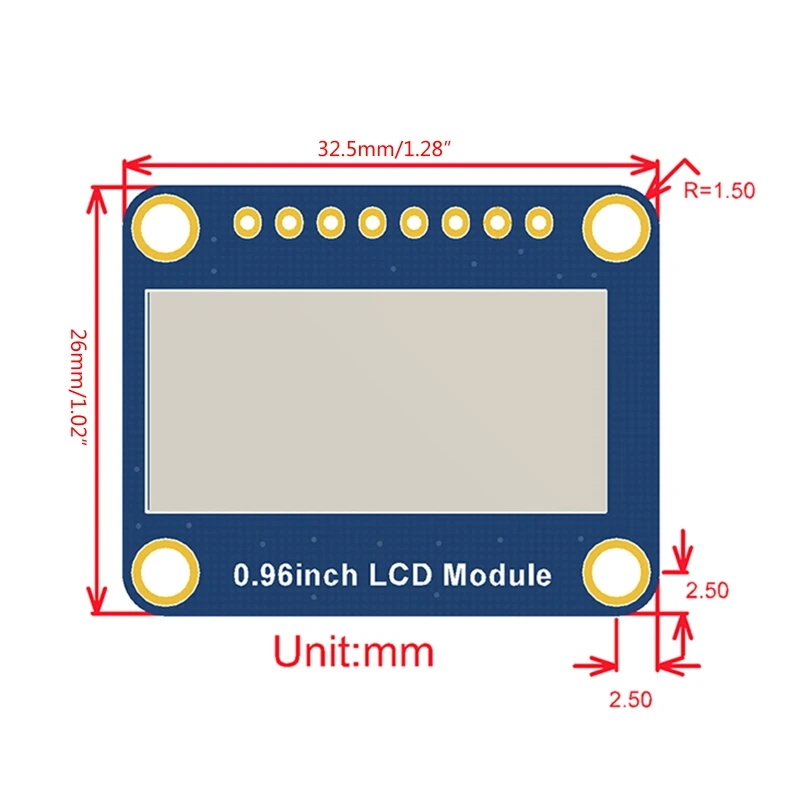 Плата расширения для ЖК-модуля 0 96 дюйма Raspberry/ Nano/Uno R3/STM32 RGB LED подсветка интерфейс