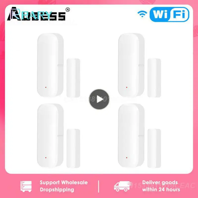 

1~10PCS Smart Door Open/closed Detectors Tuya Independent Magnetic Smart Door Sensor Work With Google Home Alexa Window Sensor