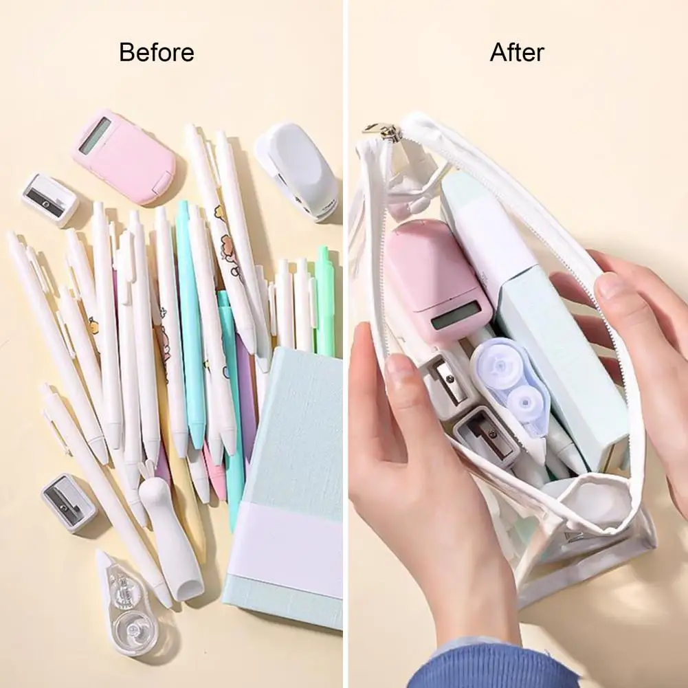 Case Makeup Bag Zipper Pouch Set For Organizing Toiletries Makeup Office Supplies 3 Pack Travel For Home