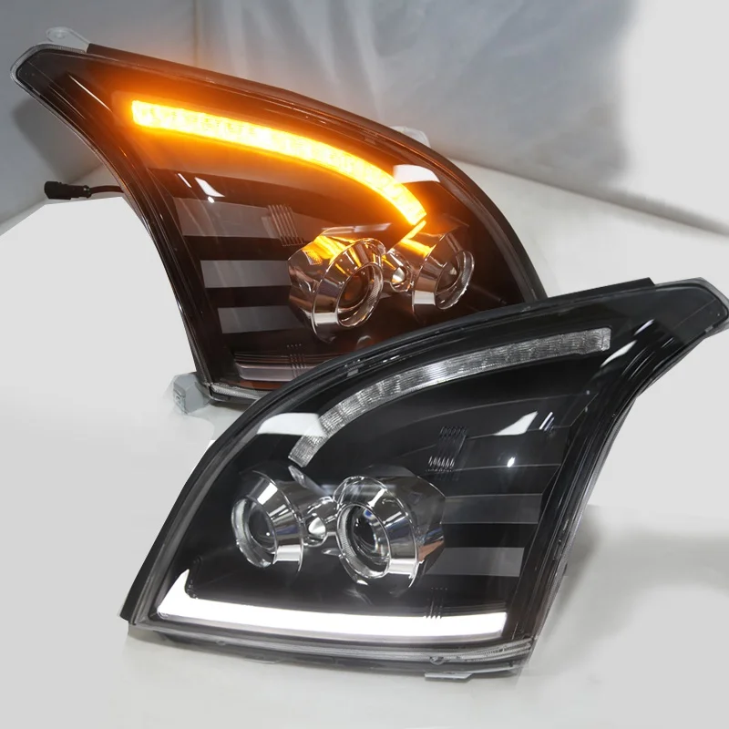 

LF led headlight for 2003-2008 year Prado FJ120 LED Black housing For Toyota