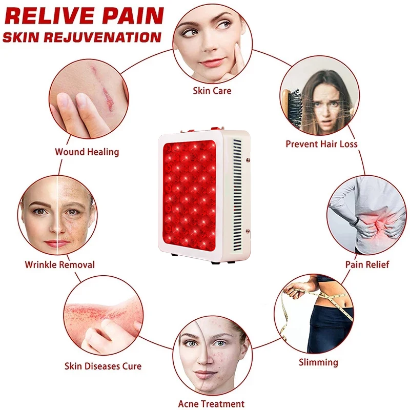 LED Physiotherapy Lamp 180w Red Light Infrared 660&850nm  Light Therapy Instrument Muscle Joint Pain Relief Skin Health Tool