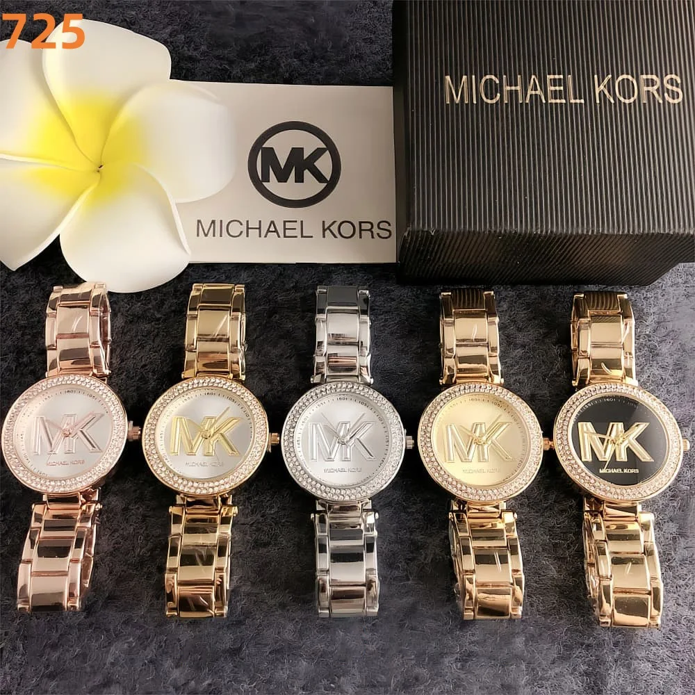 Фото Женские кварцевые часы Michael Kors класса люкс, модные повседневные наручные часы из сплава, деловые часы, подарок для девушки №2
