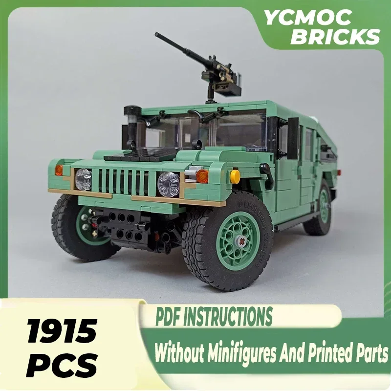 Военная Модель Moc строительные блоки HMMWV многоцелевой колесный автомобиль