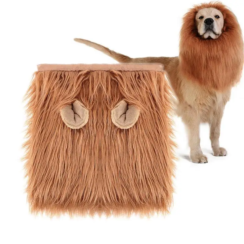 

Dogs Lion Mane Pet For Small Medium Large Dogs Realistic Funny Lion For Medium To Large-Sized Dogs Halloween Fancy Dog Lion Mane