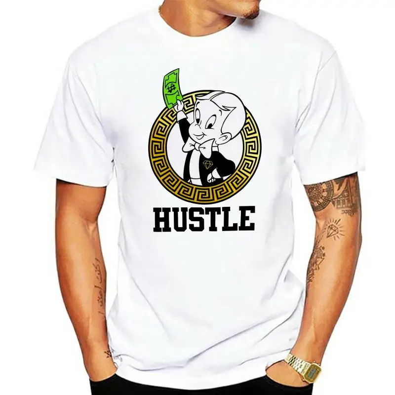 

Мужская белая комиксная Ретро футболка RICHIE RICH MONEY Новейшая стильная футболка