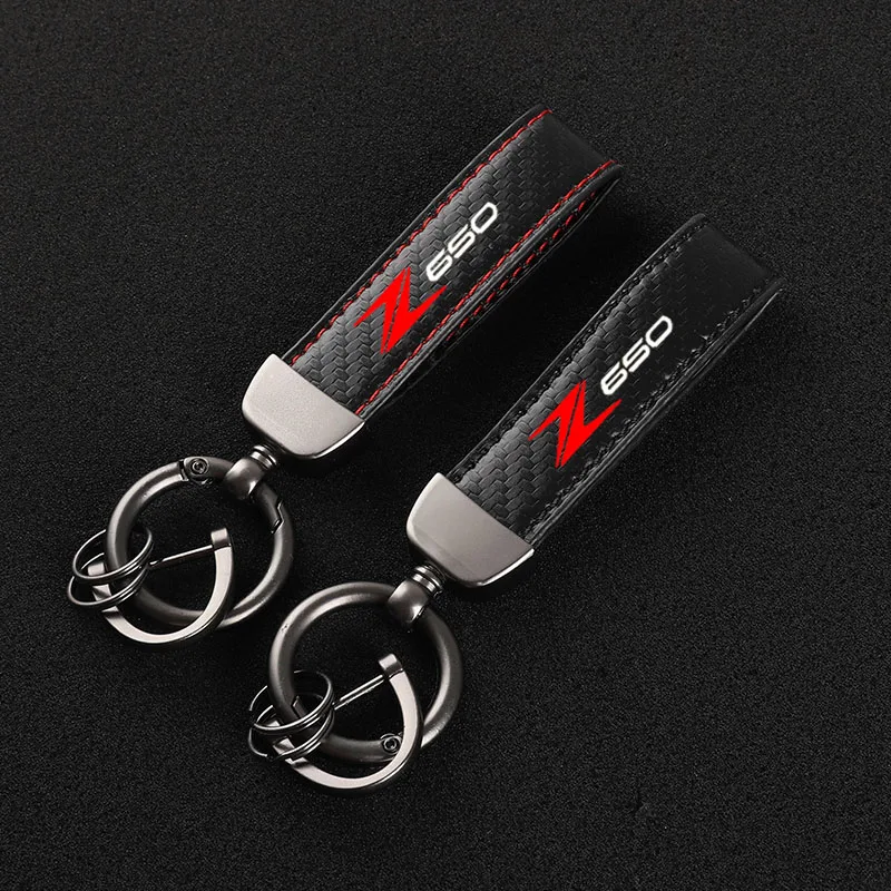 

High-Grade Carbon Fiber Motorcycle Keychain Holder Keyring for Kawasaki NINJA650 Z650 z ninja 650