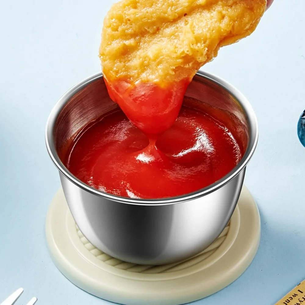 Маленькая Чашка Для Соуса Из Нержавеющей Стали С Герметичной Крышкой Кухонная