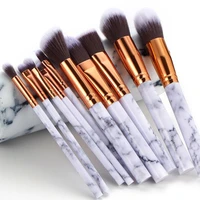unique marble texture makeup brush foundation concealer powder eye shadow eyebrow blush brush professional beginner set
