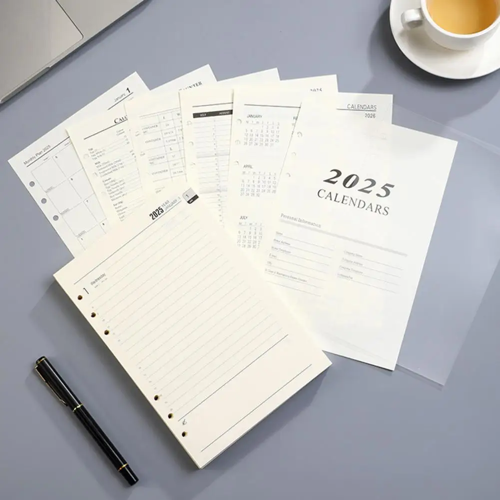 Бумага для планировщика без кровотечения 2025 Заполняемые листы с рассыпчатым