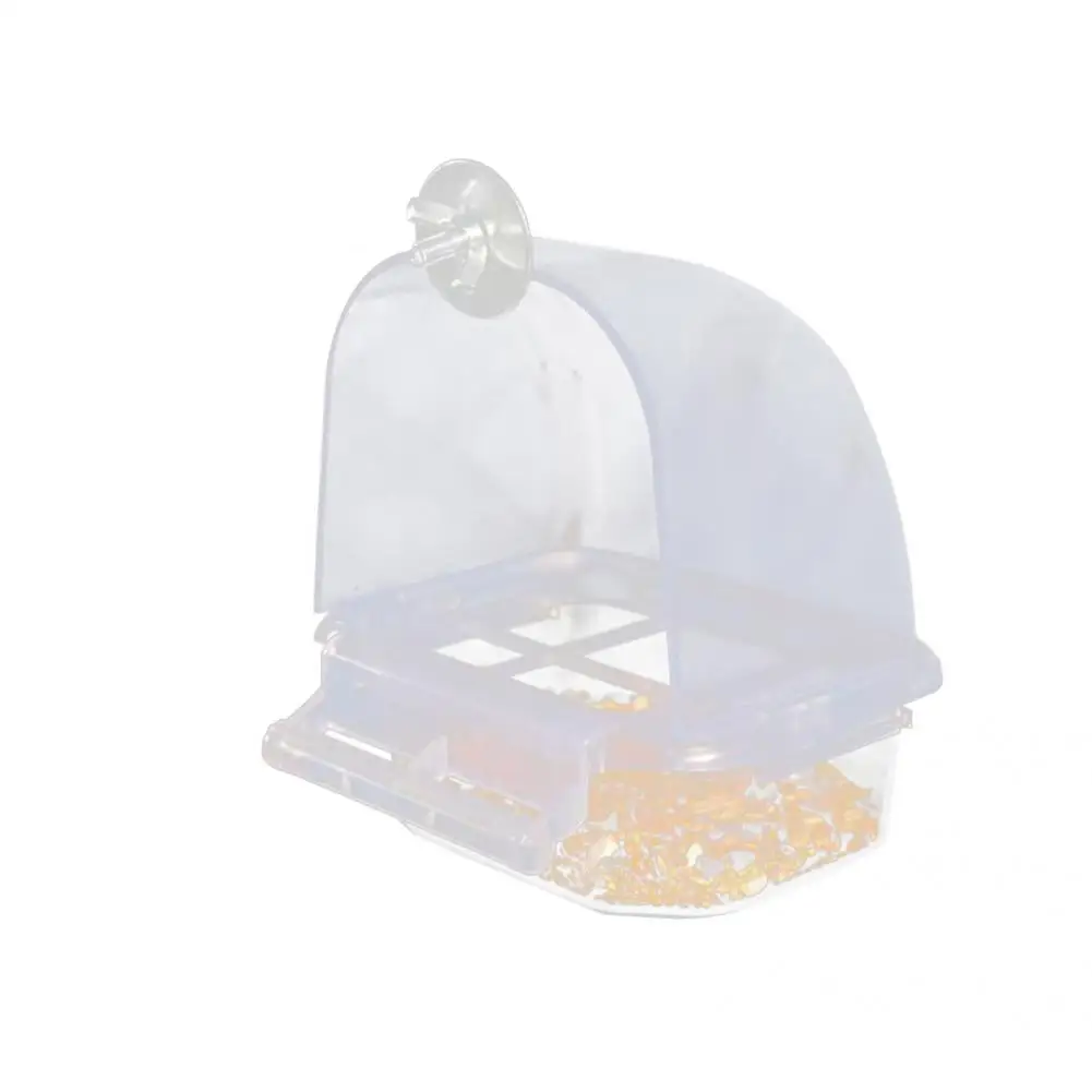 

Feeder Tray Practical Eco-friendly Standable Sturdy Durable Bird Cage for Window Bird Feeder Food Holder