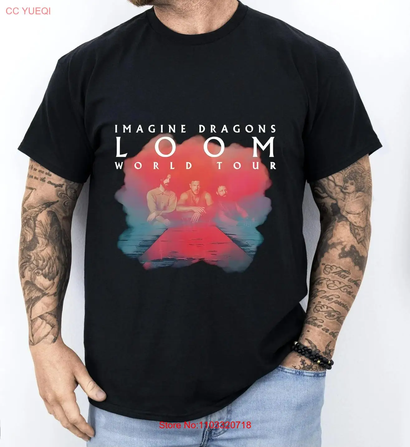 Футболка унисекс Imagine Dragons Loom World Tour 2024 винтажная рок-группа S - 5XL