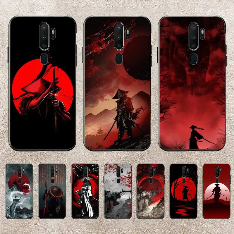 

Ink Painting Japan Samurai Art Phone Case For Redmi 9A 8A 6A Note 9 8 10 11S 8T Pro Max 9 K20 K30 K40 Pro PocoF3 Note11 5G Case