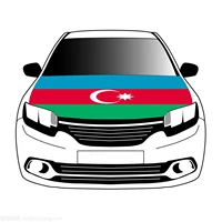 azerbaijan flag car hood cover 3 3x5ft 100polyestercar bonnet banner