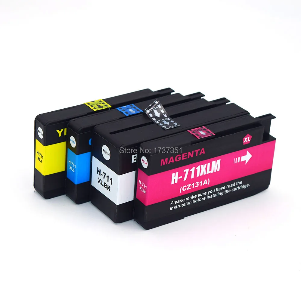 

711 711XL Compatible ink cartridge with Pigment Ink with ARC Chip For HP Designjet T120 T520 T130 T125 T525 T530 36/24 Inch