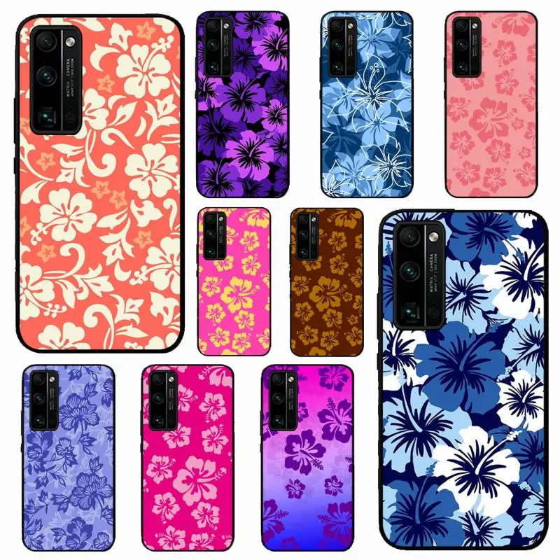 

Pink Hibiscus Retro Hawaiian Flower Phone Case for Huawei Honor 10 i 8X C 5A 20 9 10 30 lite pro Voew 10 20 V30