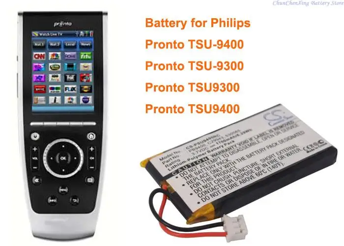 

Cameron Sino 1700mAh Battery for Philips Pronto TSU9300, Pronto TSU-9300, Pronto TSU9400, Pronto TSU-9400