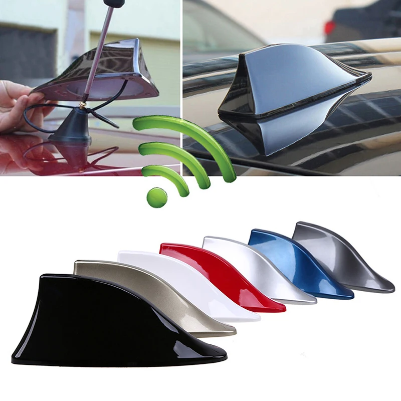 

Car Shark Fin Antenna Aerials Roof Auto Radio Signal Antennas for BMW/Honda/Toyota/Hyundai/Kia/Nissan Fin on Car Exterior Parts