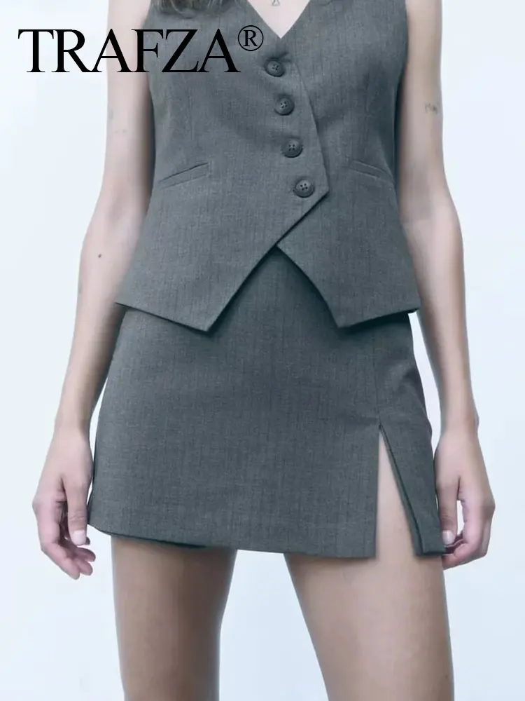 

Женская юбка-шорты с высокой талией и молнией, в полоску