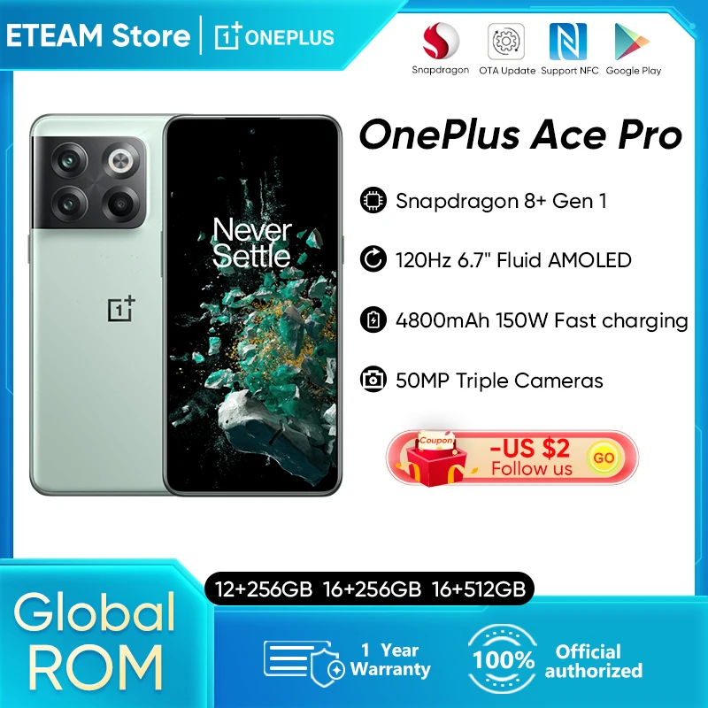 Tanie OnePlus Ace Pro 5G Globalny Rom 10 T 10 T Smartphone 150W Supervooc Charge 4800mAh 6.7 Wyświetlacz AMOLED 50MP Potrójny Aparat Telefon Komórkowy Tanie OnePlus Ace Pro 5G Globalny Rom 10 T 10 T Smartphone 150W Supervooc Charge 4800mAh 6.7 Wyświetlacz AMOLED 50MP Potrójny Aparat Telefon Komórkowy