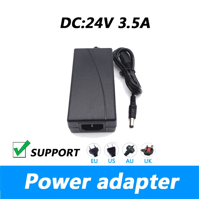 

DC 24V 3.5A Water Purifier Power Adapter Projector Printer Switch Power UK Plug AU Plug 5.5*2.1MM Power Supply