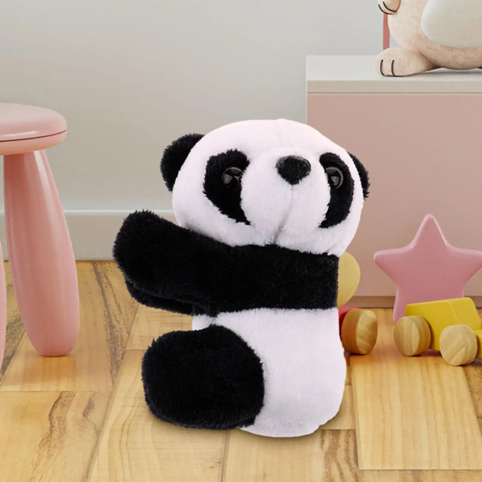 

Plush Panda Clip Home Decoration Panda Plush Stuffed Animal Plush Dolls Plant Pots Craft Decor Kids Birthday Gift Finger Panda