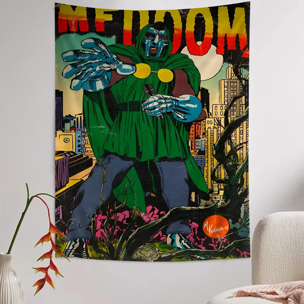 MF Doom Madlib гобелен с героями мультфильмов искусство научная фантастика комната