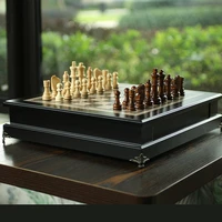 children family table large chess entertainment travel luxury chess board set wooden adults decoration xadrez jogo board games