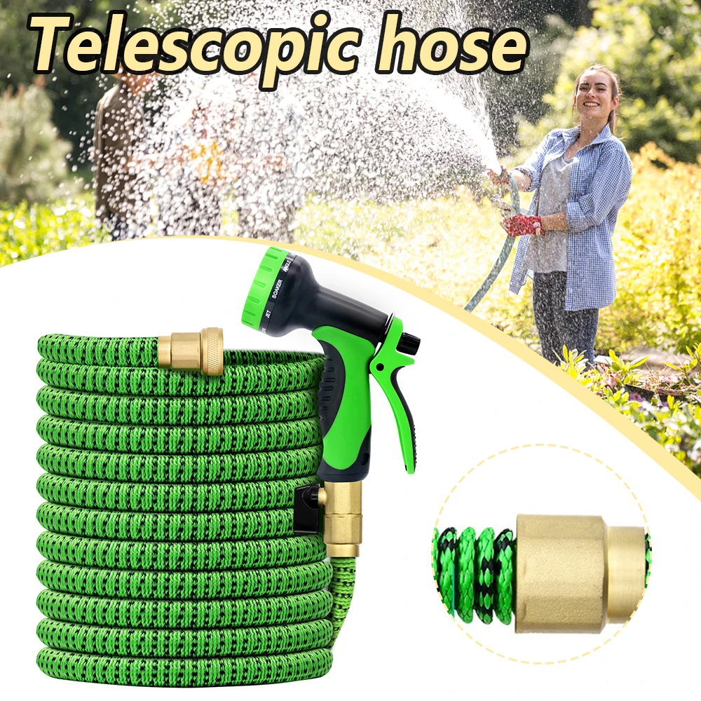 

Magic Garden Hose Reels For Watering Expandable Hose Flexible Extendable Hose Car Wash Water Pipe EU/US Connector 25FT-200FT TS1