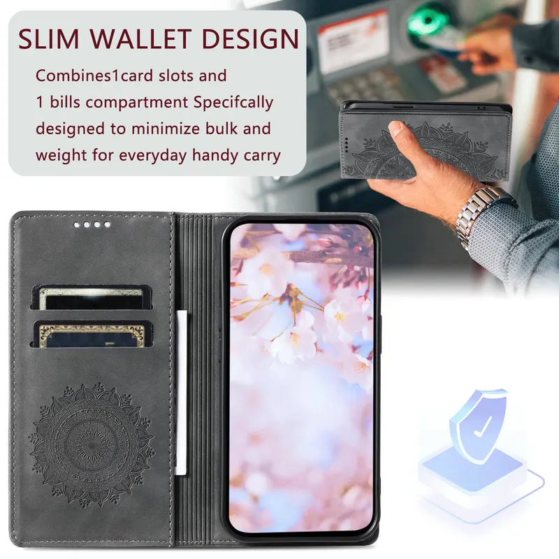 Фото A07 A 17 27 37 57 36 A56 5G Флип-чехол для Samsung Galaxy A06 A16 A26 A36 A56 A07 A17 A27 A37 A57 Магнитный кожаный кошелек Funda №5
