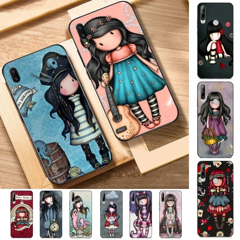 

Cute Girl Kid Art Illustration S-santoro Phone Case For Huawei Y9 6 7 5 Prime Enjoy 7s 7 8 plus 7a 9e 9plus 8E Lite Psmart Shell