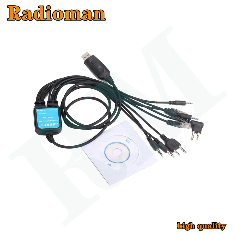 

8 in 1 Multi-functions USB Programming Cable for Baofeng UV5R UV82 888S Kenwood Motorola Yaesu Icom Handy Walkie Talkie