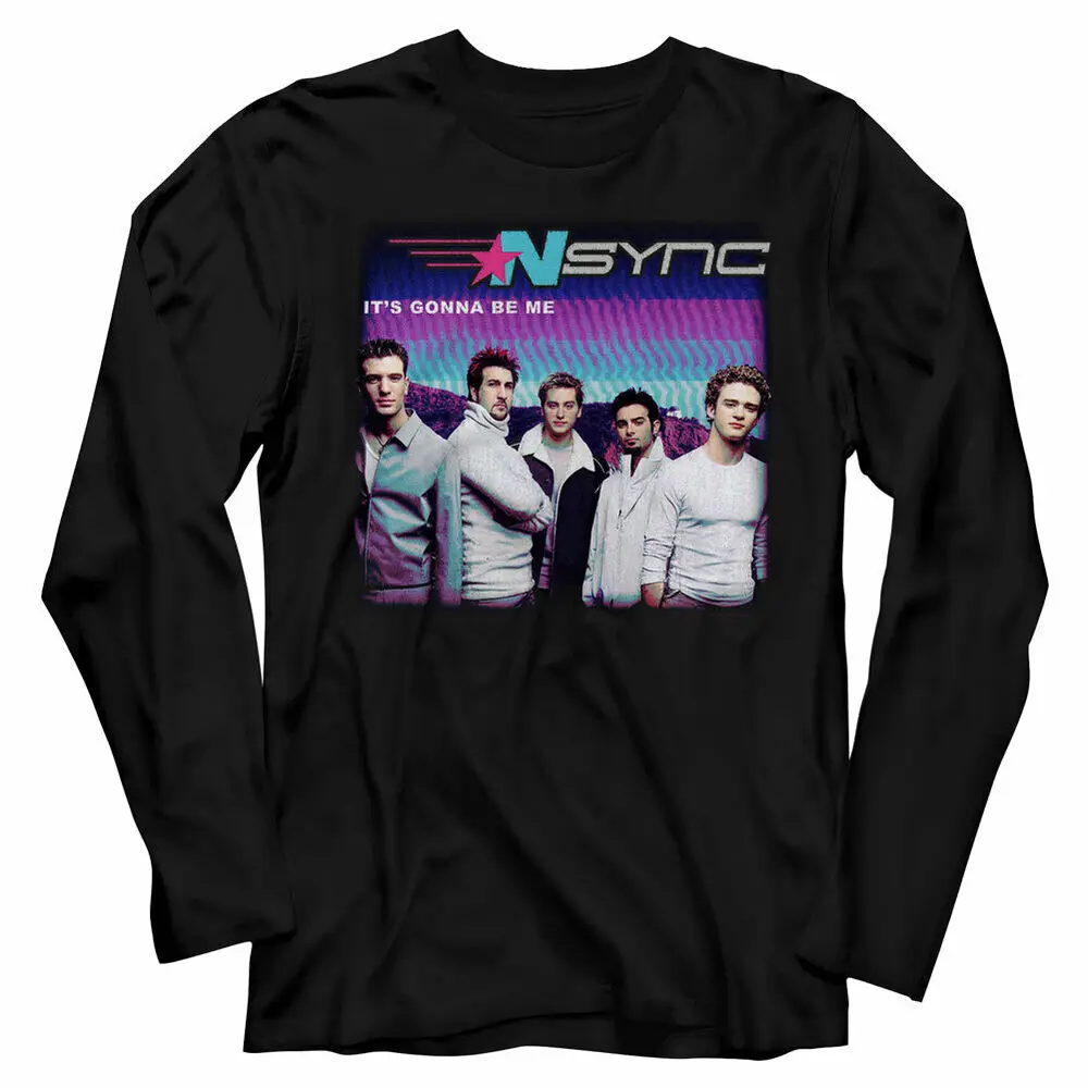 Мужская футболка с длинным рукавом NSYNC Band It's Gonna Be Me для танцев в стиле