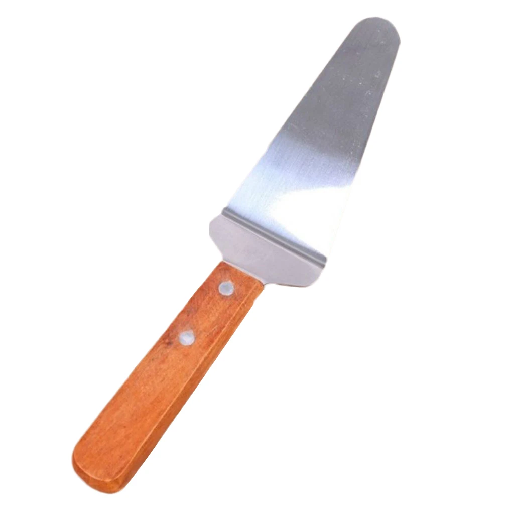 

Wooden Handle Aluminum Pizza Peeling Shovel Cake Shovel Baking Tool Cheese Cutter Peeler Lifting Tool Pizza Shovel Baking Tool