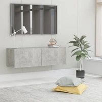 tv media television entertainment stands cabinet table concrete gray 39 4x11 8x11 8 chipboard
