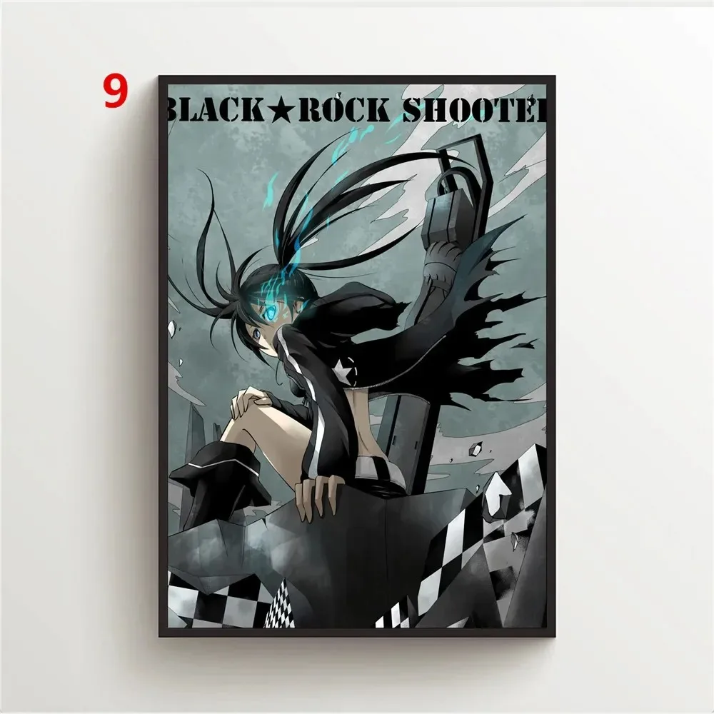 Современный стиль Kuking Mato Black Rock Shooter аниме постер холст с принтом водостойкие