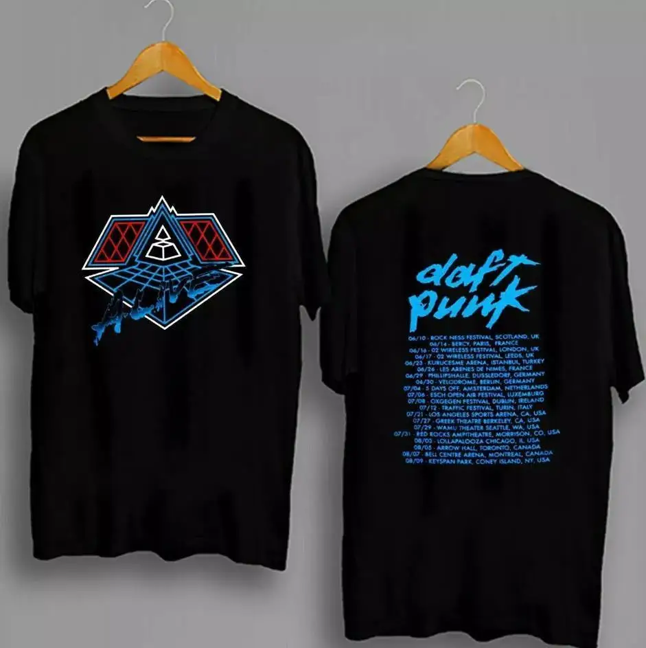 Яркая хлопковая Футболка Daft Punk 1997