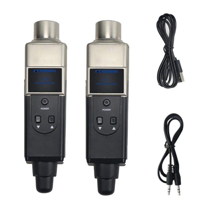 

H052 Wireless Mic Adapters Wireless XLR Transmitter Receivers Good Performance Perfect for Venues, Weddings and Mobile DJ's