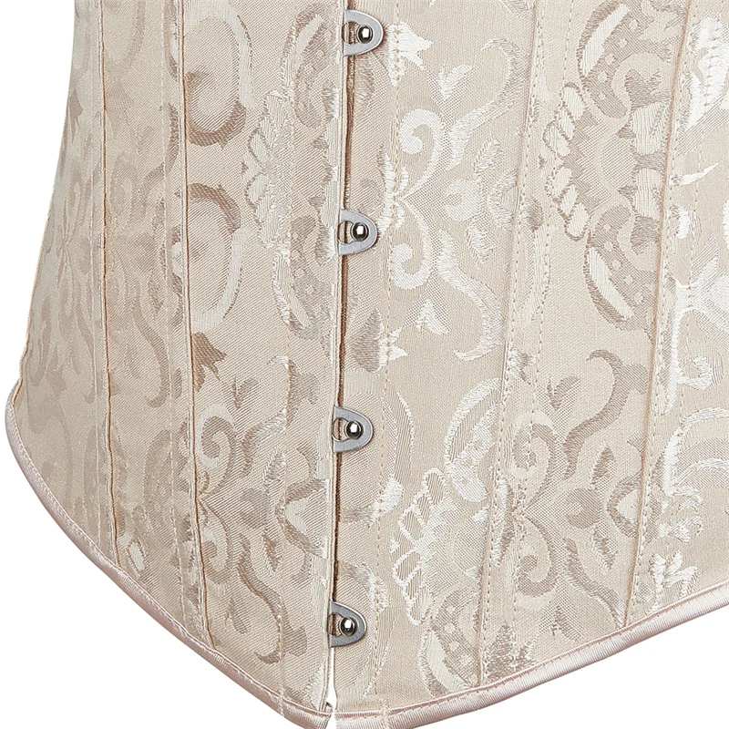 Женский жаккардовый корсет на одно плечо с рукавами