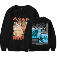 hip hop rapper asap rocky sweatshirt crewneck men women fashion tops trend style print sweatshirts regular mens streetwear tops