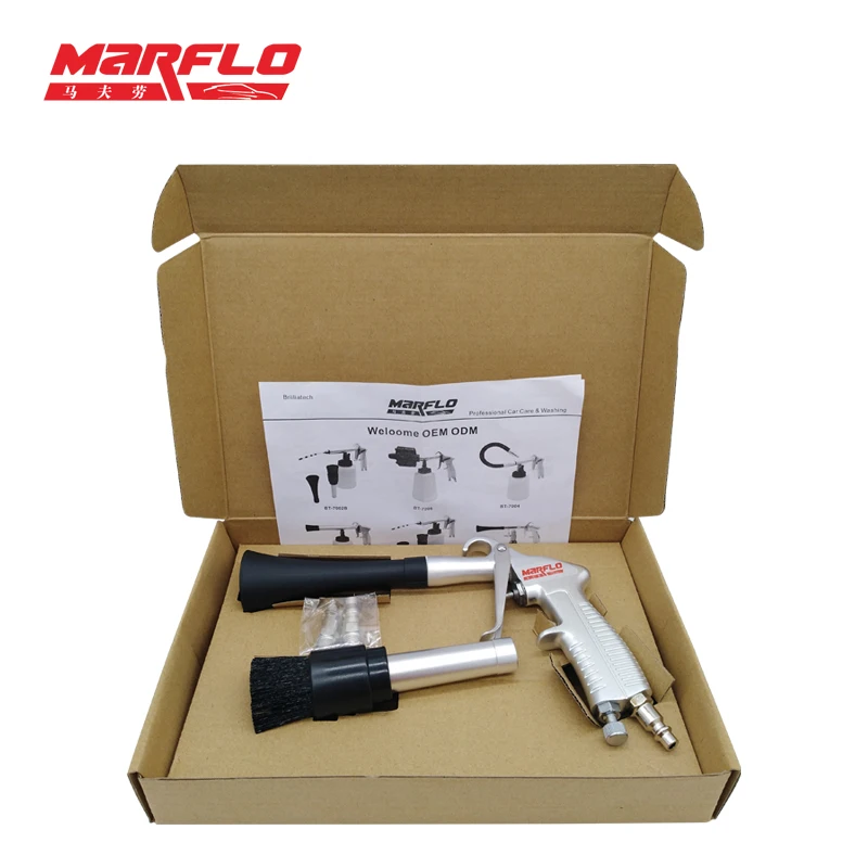 

Marflo Car Washer Tools Air Washing Spray Lance Tornado Sprayer Hose Tornador Car Ceiling Cleaning Gun Kit BT-7007B