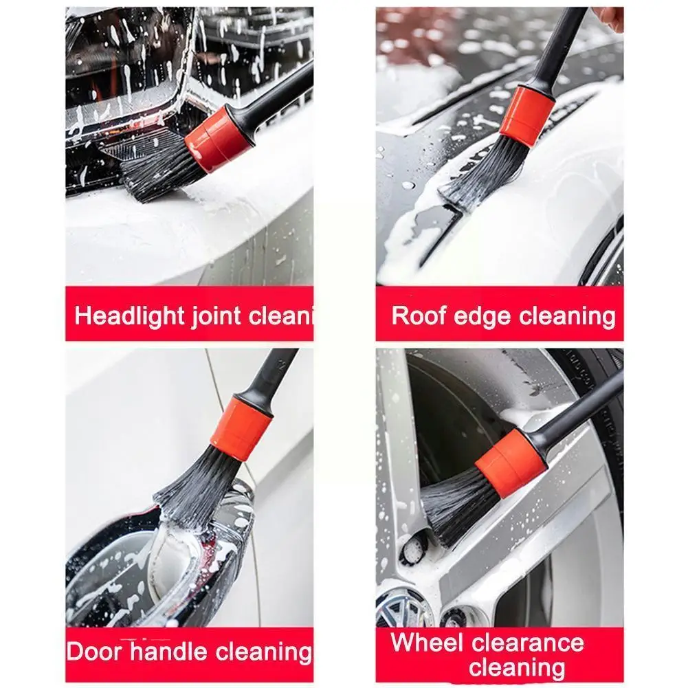 

5 Pieces Of Car Beauty Brush Car Cleaning Supplies Cleaning Kit Tool Acc Wash Outlet Cleaning Brush Dashboard Car Car Air B C7u0