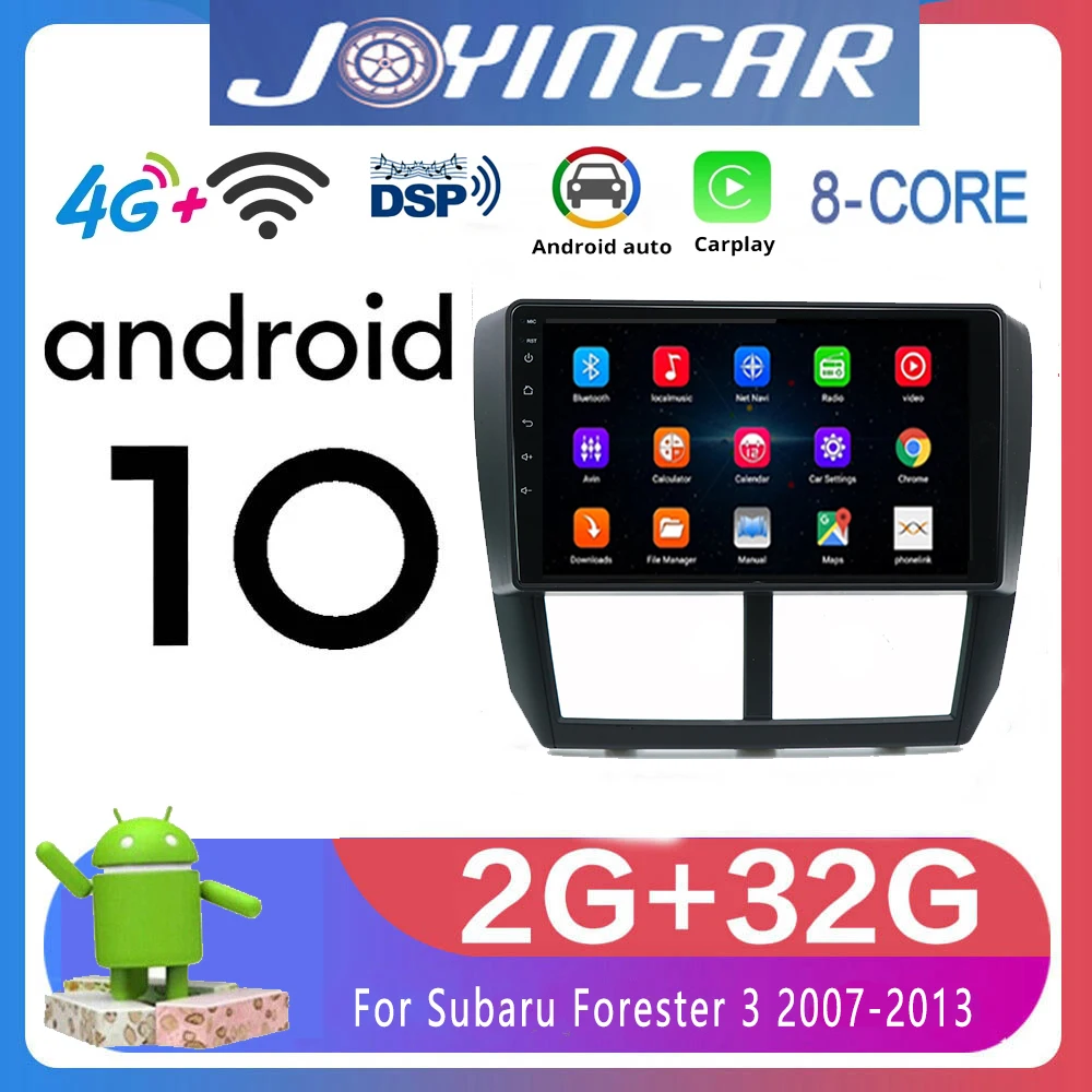 

4G DSP RDS Car Radio Carplay Android carplay Auto Multimedia For Subaru Forester 3 SH Impreza 2007-2013 2din GPS autoradio