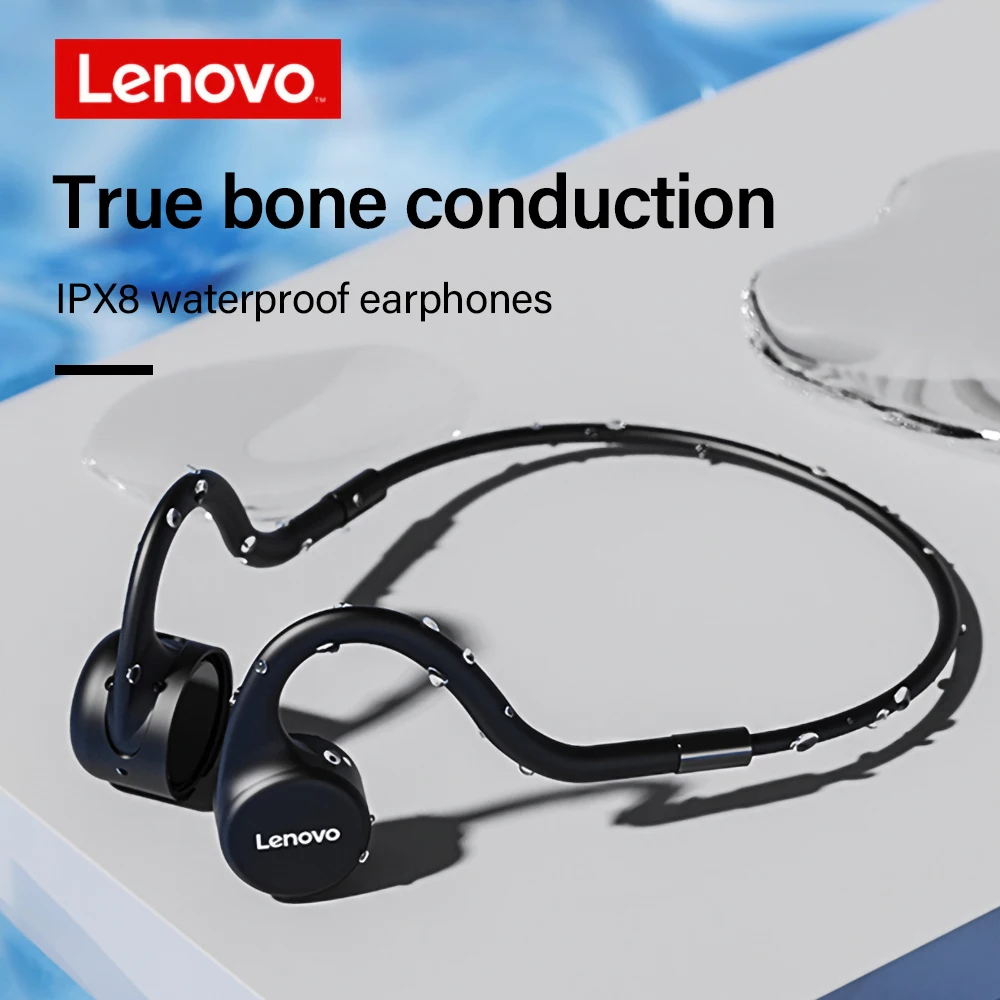 Наушники Lenovo X5 с костной проводимостью IPX8 водонепроницаемые наушники для