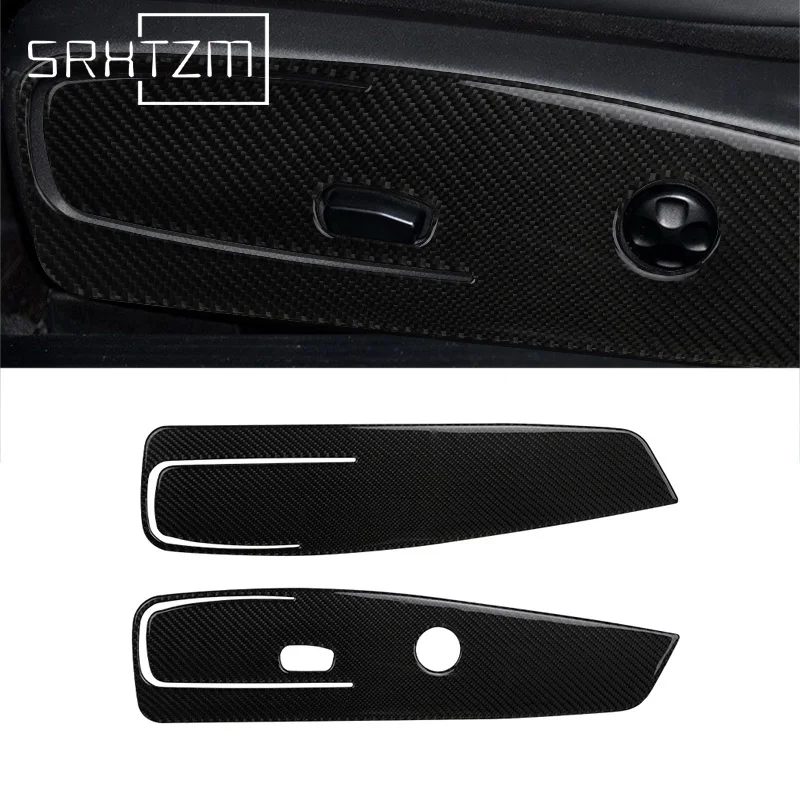 

Carbon Fiber Car Interior Car Seat Side Panel Decoration Cover Trim Stickers For Dodge Challenger 2015-2020 Accessories