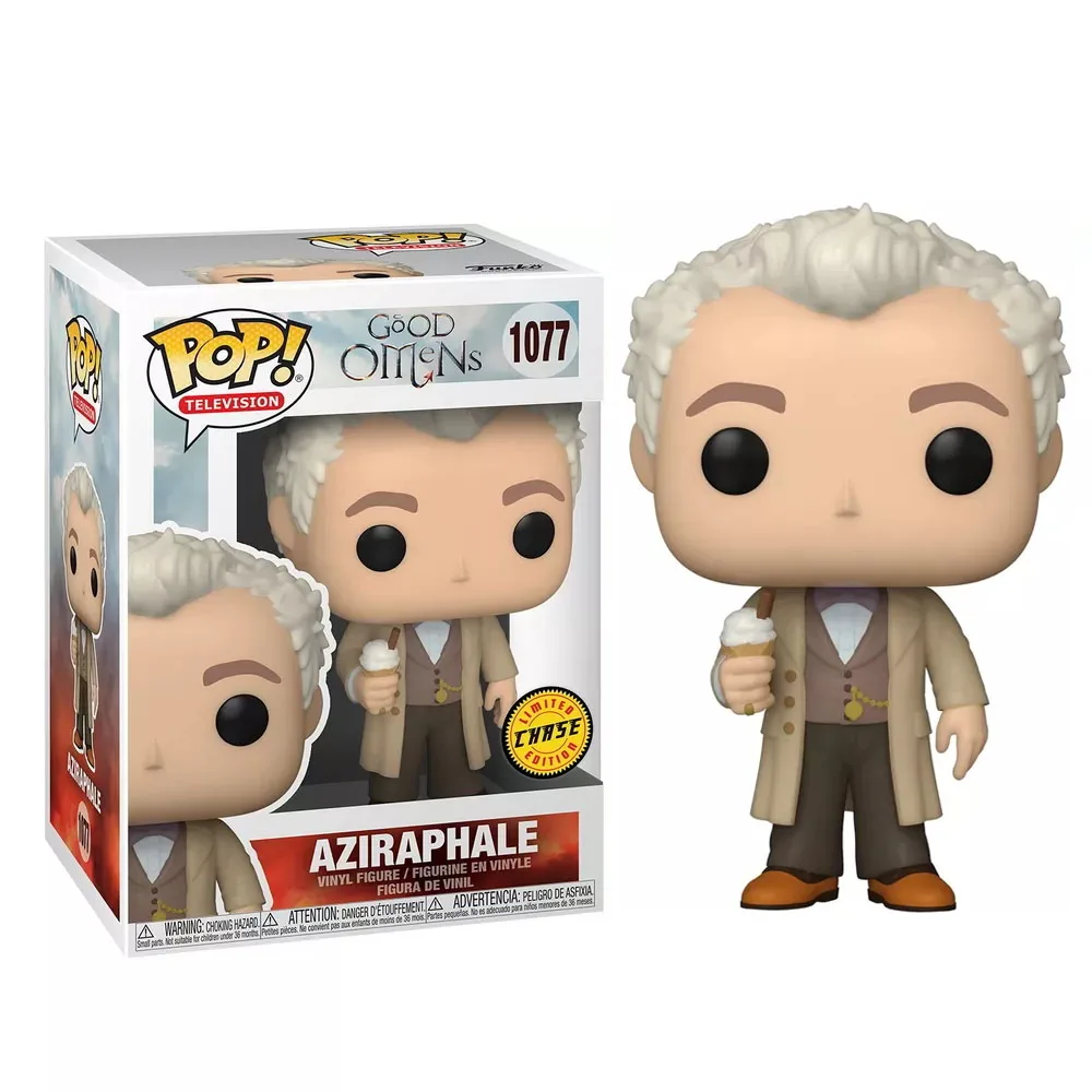 Funko Pop Aziraphale 1077 TV Good Omens Ограниченная серия эксклюзивные виниловые экшн-Фигурки