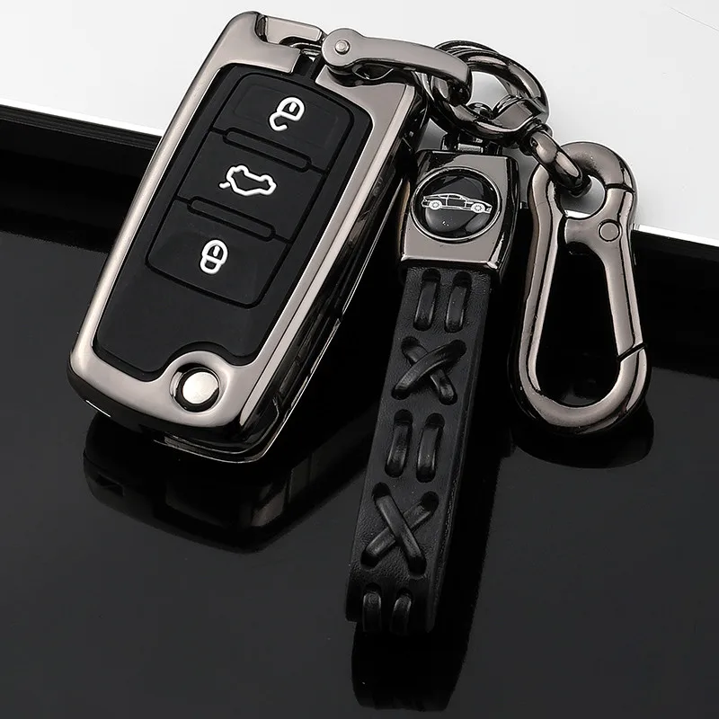 

Car Key Case Cover Key Bag For Volkswagen VW Golf 3 4 5 6 mk4 mk6 Passat b5 b6 b7 b8 cc Polo Tiguan mk2 Touran Jetta 6 Bora mk6