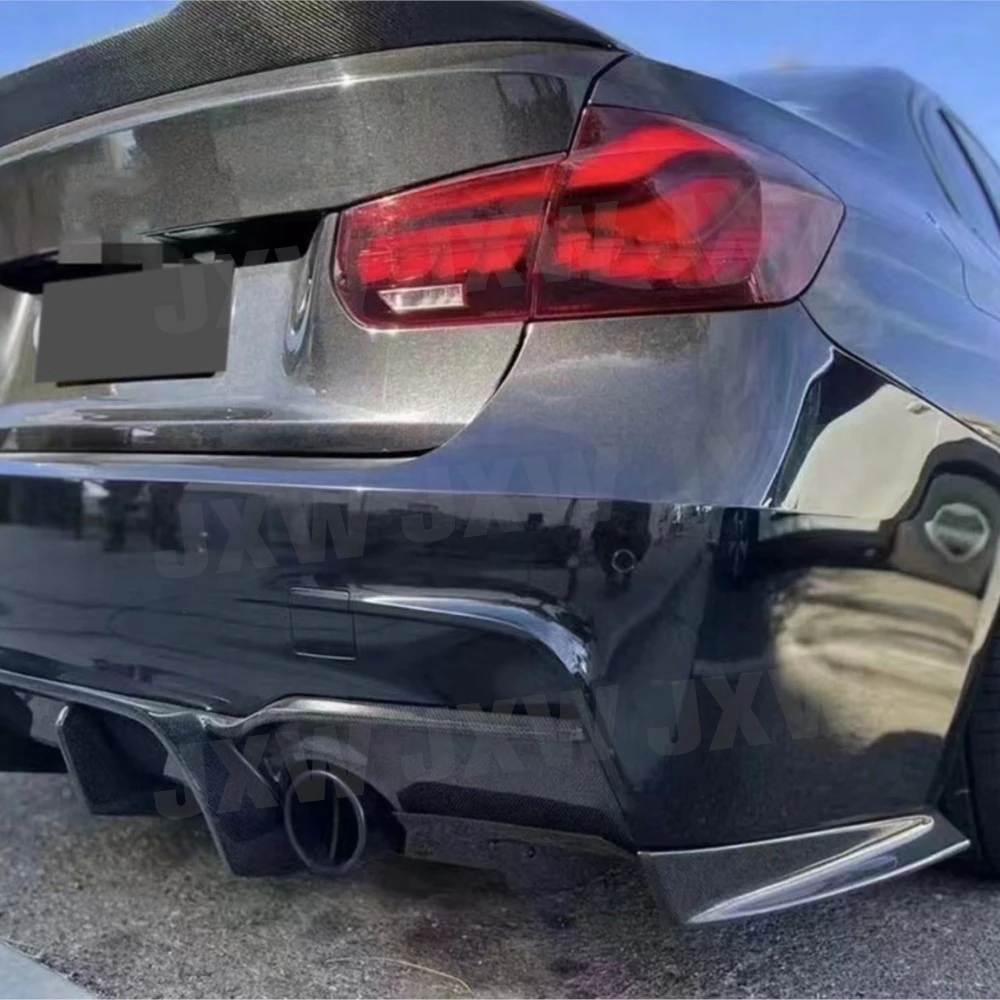Задний диффузор из настоящего карбона для BMW 3 серии F30 M Tech Sport 2012-2018, задние сплиттеры-спойлеры FRP в стиле G для автомобиля (art.: 3920d9d68fe76) - 3920d9d68fe76