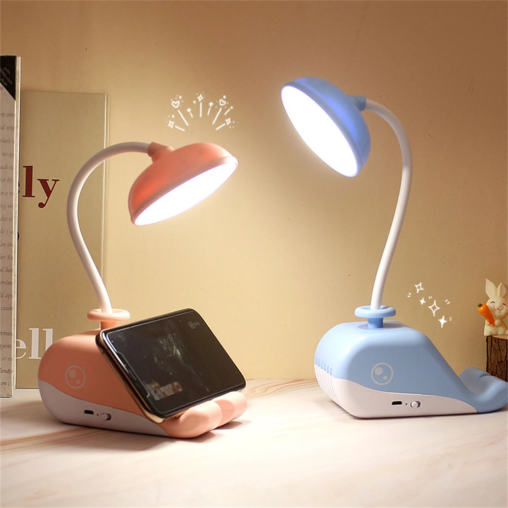 

Night Light Gift Whale Design Portable Multi Function Eye Protection Home Lighting Supplies Led Desk Lamp Child Student