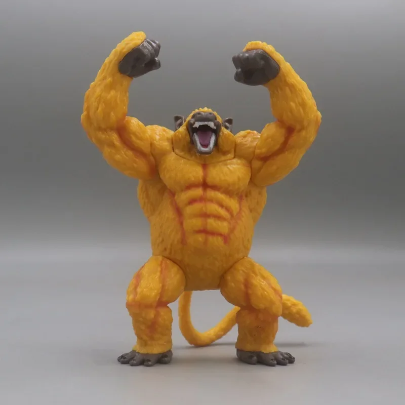 Фото Аниме-фигурка Dragon Ball Super Saiyan Vegeta Goku Golden Great Ape Gorilla, коллекционная модель, украшение для автомобиля, кукла, игрушка, подарок №5