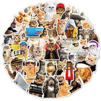 103050pcs cute pet cat sticker for luggage laptop ipad skateboard mobile phone car notebook sticker wholesale